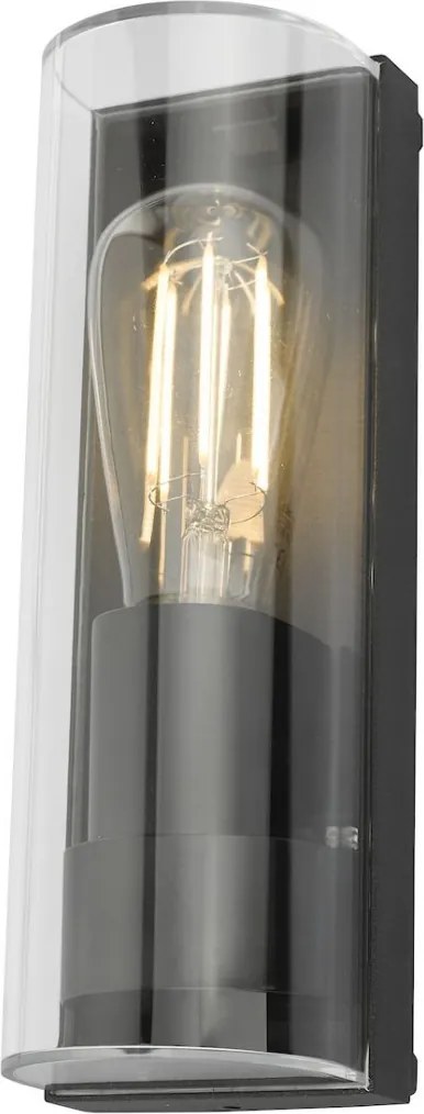 DAR LIGHTING QUE1639 QUENBY Modern Kültéri Fali Lámpa Átlátszó, Szürke E27 IP65