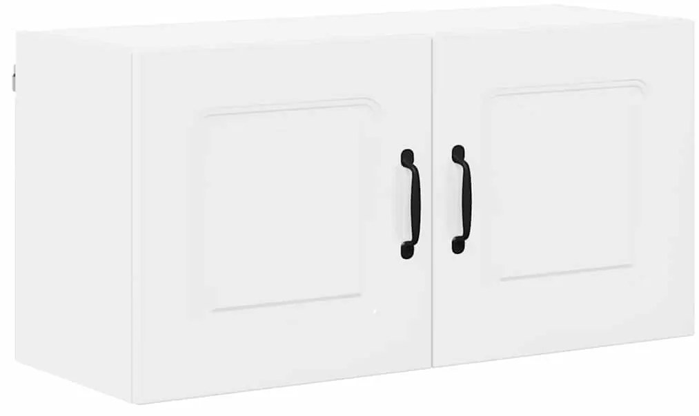 Fali konyhaszekrény Magas Fényű Fehér 80 x 31 x 40 cm Faanyag