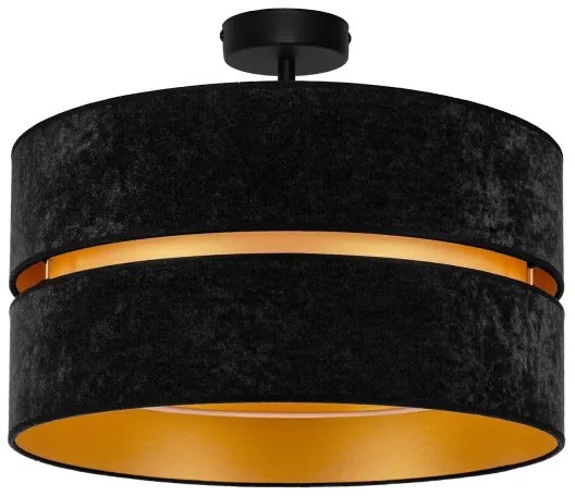 Duolla - Felületre szerelhető csillár DUO 1xE27/15W/230V átm. 40 cm fekete/arany