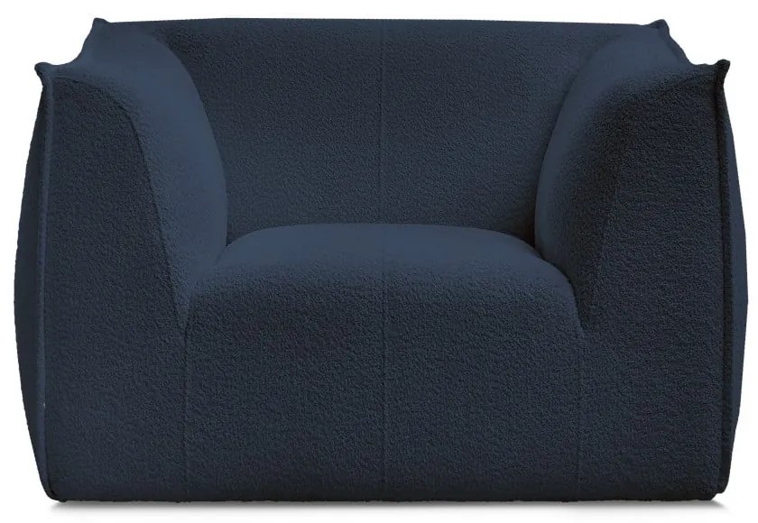 Sötétkék buklé fotel Giorgia – Bobochic Paris