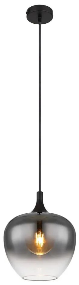 Globo 15548H - Csillár zsinóron MAXY 1xE27/40W/230V átm. 24 cm fekete