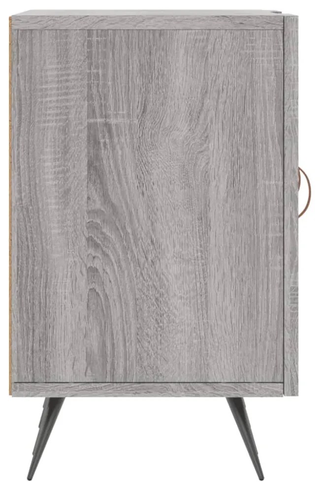 szürke sonoma színű szerelt fa TV-szekrény 150x30x50 cm