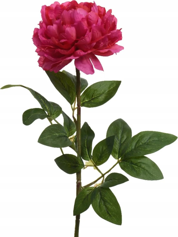 Mesterséges ág Bazsarózsa rózsaszín Fukszia szimpla nád XL 72cm