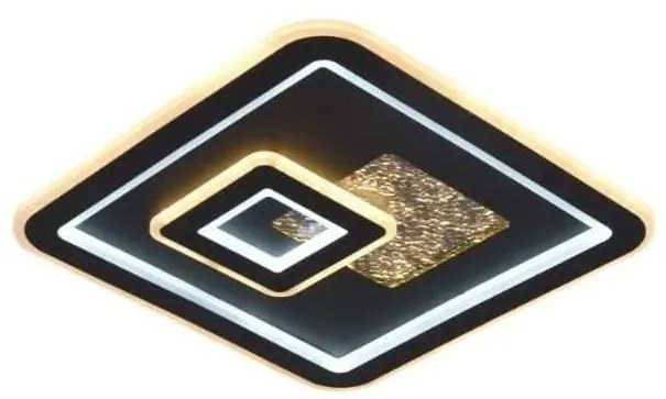 LED Dimmelhető mennyezeti lámpa LED/110W/230V fekete + távirányítás