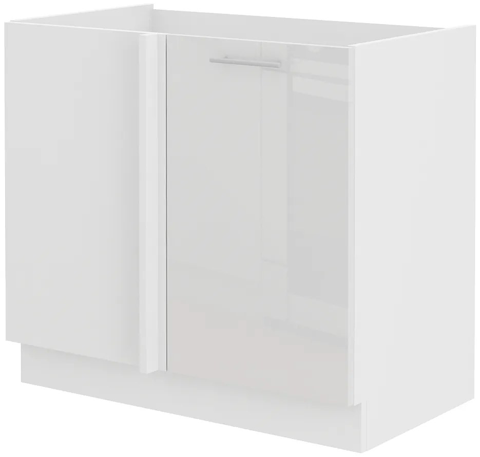 Alsó konyhaszekrény Lavera 105 ND 1F BB (fehér + fényes fehér). 1032340