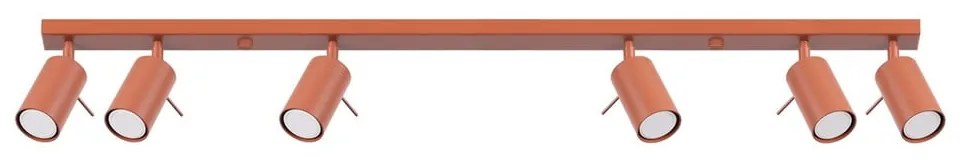 Téglavörös spotlámpa 6x117 cm Etna – Sollux