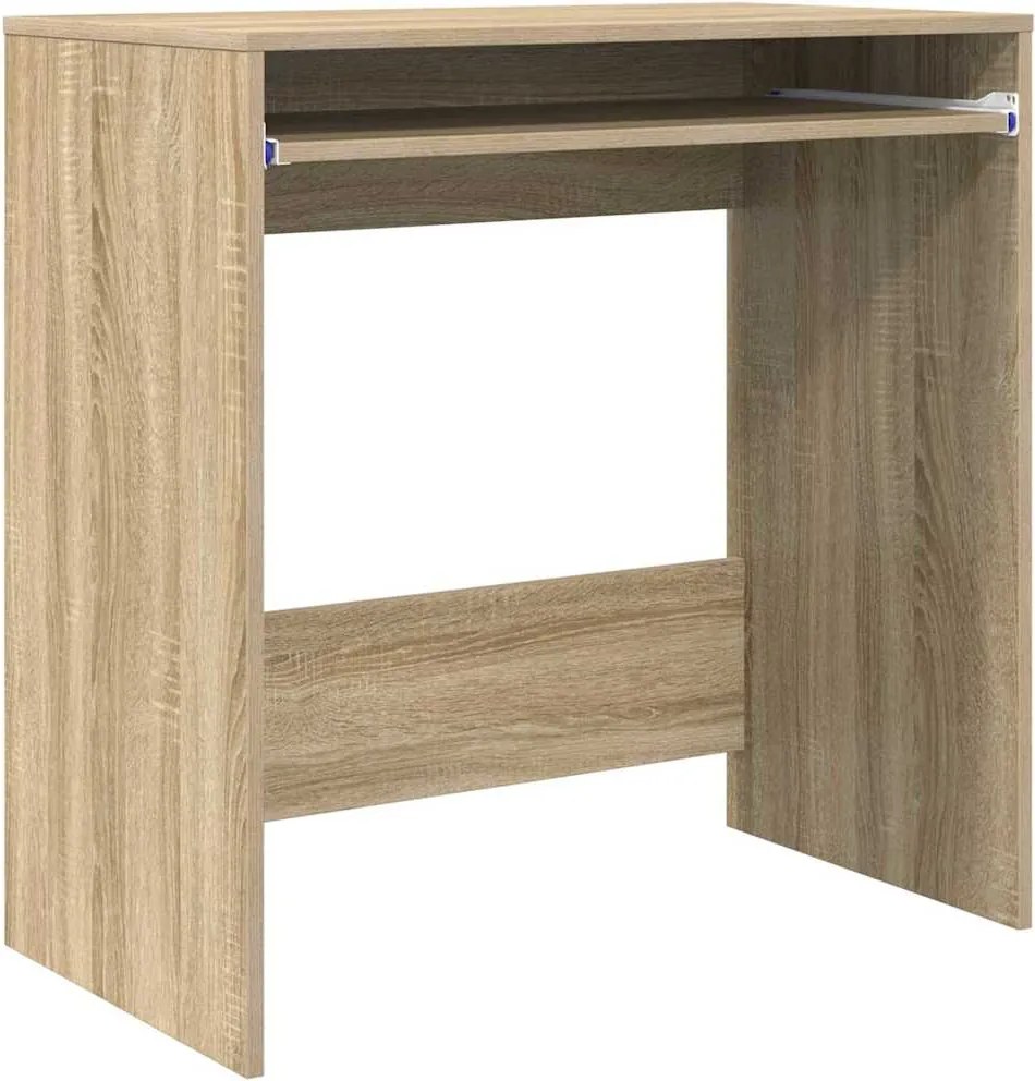 vidaXL Asztal fiókkal tárolóval Sonoma tölgy 77,5 x 43 x 79 cm Faanyag