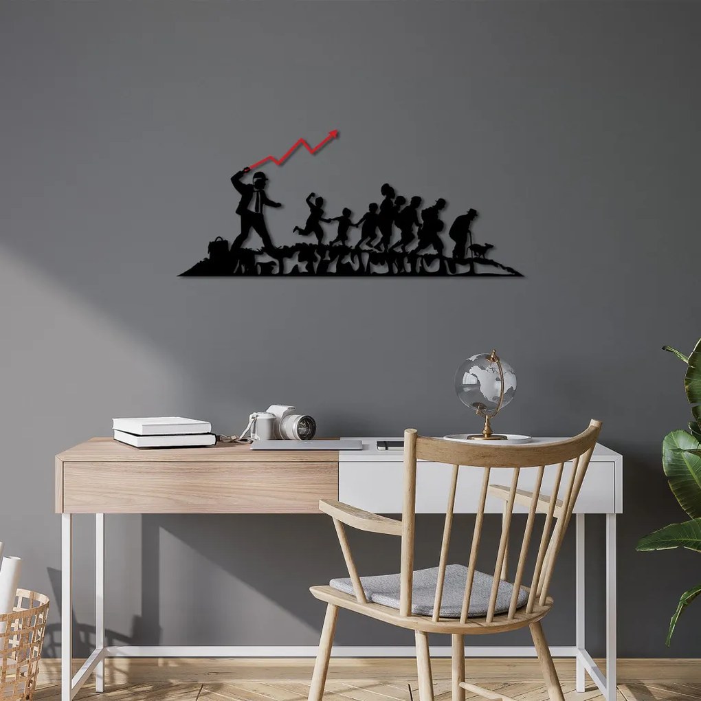 Banksy fém fali dekoráció, 30×70 cm – TR891TNL2293