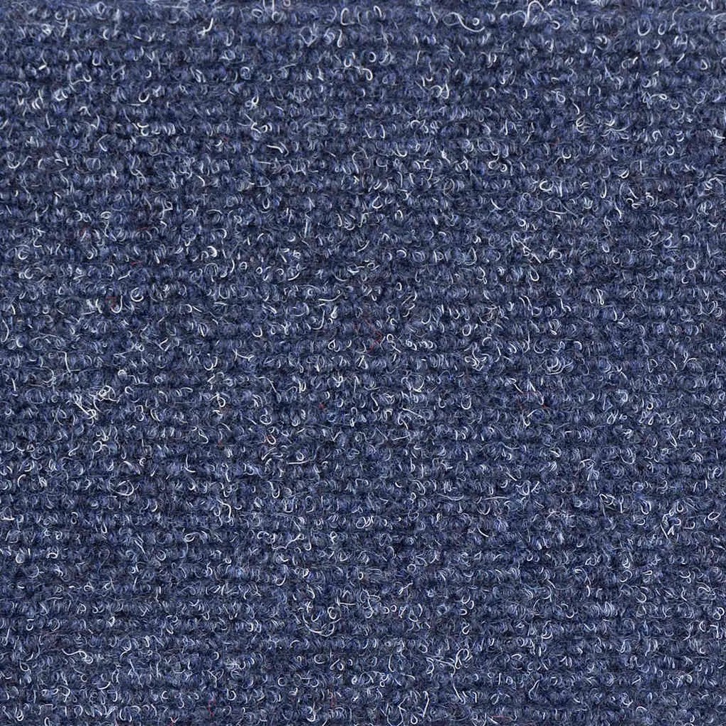 20 db öntapadós lépcsőszőnyeg, kék, félkör alakú, 56 x 17 x 3 cm