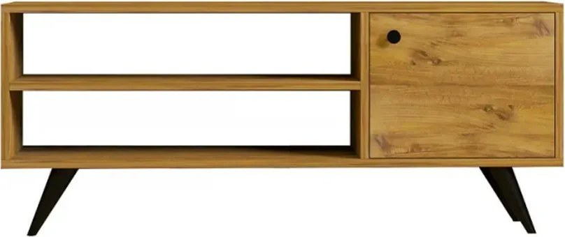 TV-állvány multifunkciós médiaállvány 120x30x40 cm fehér BC-08