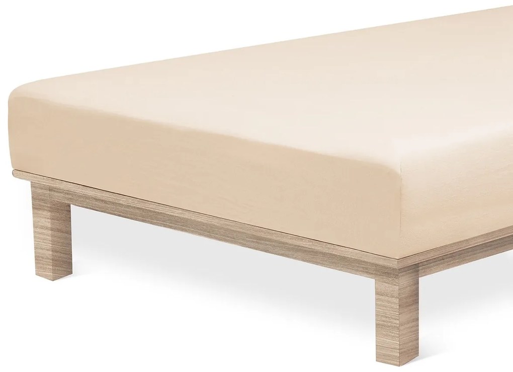 4Home Lycra jersey lepedő bézs színű, 90 x 200 cm