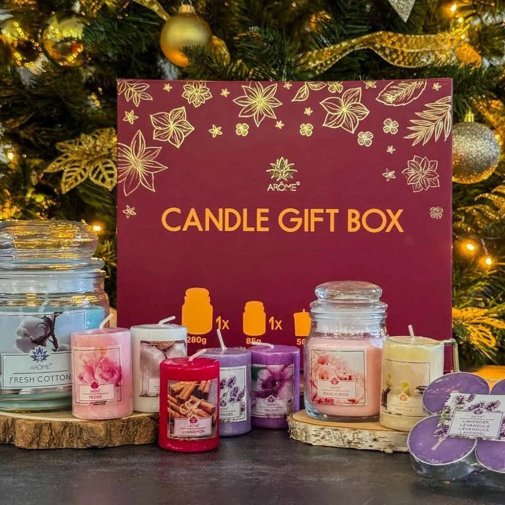 ARÔME Gyertya ajándék szett, 9 illat