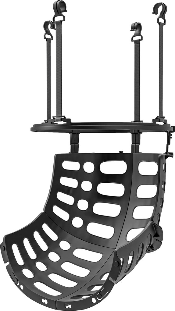 SPORTNOW Kosárlabda Visszapattanó, 360° Forgatható Kosárlabda Visszaadó Tartozék, Kosárlabda Visszatérítő Rendszer Dobásgyakorlatokhoz, Visszapattanó