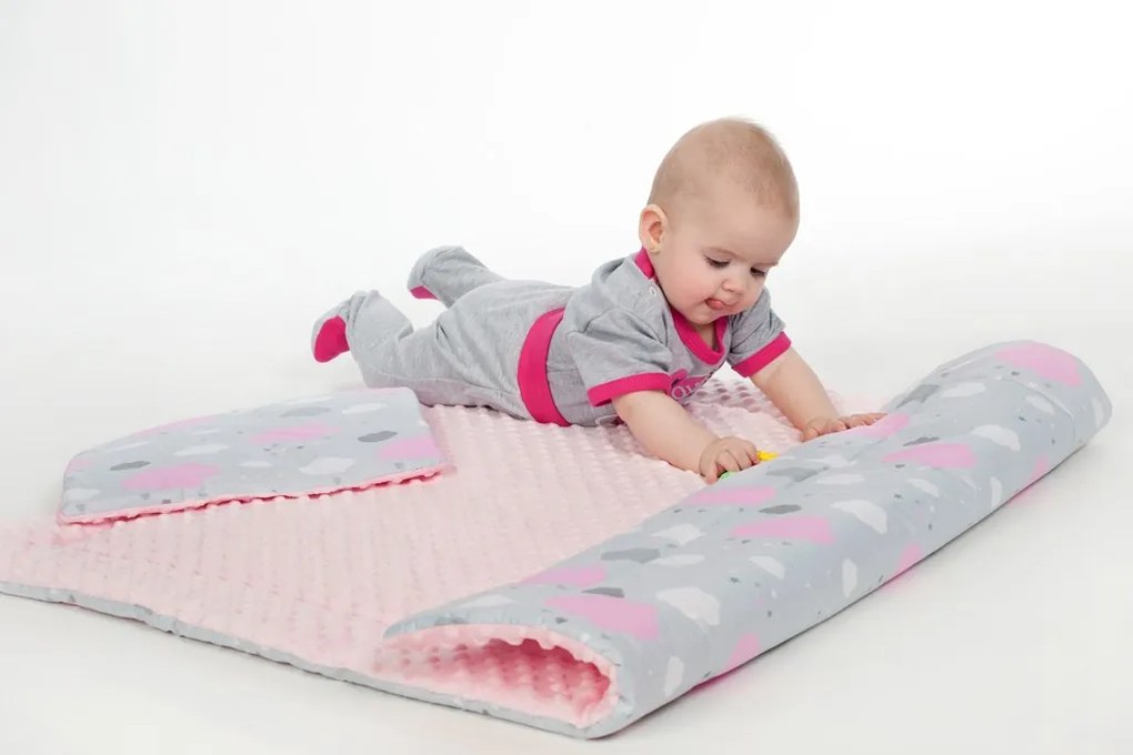 Kétoldalas együttes Minka New Baby babakocsiba teddy bézs