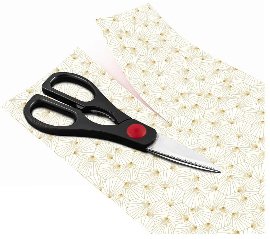 Hexoka fehér-sárga dekorációs bútortapéta - Ambiance