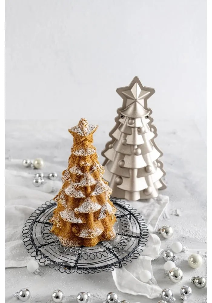 White Christmas Baking bézs alumínium sütőforma, 16 x 26 cm - Dr. Oetker