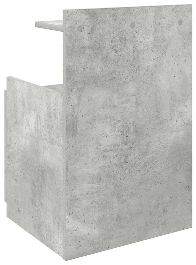2 fiókos éjjeliszekrény betonszürke 40 x 36,5 x 62 cm