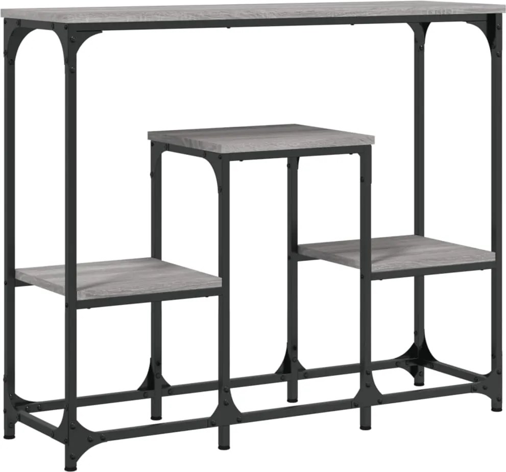 vidaXL szürke sonoma színű szerelt fa tálalóasztal 89,5 x 28 x 76 cm