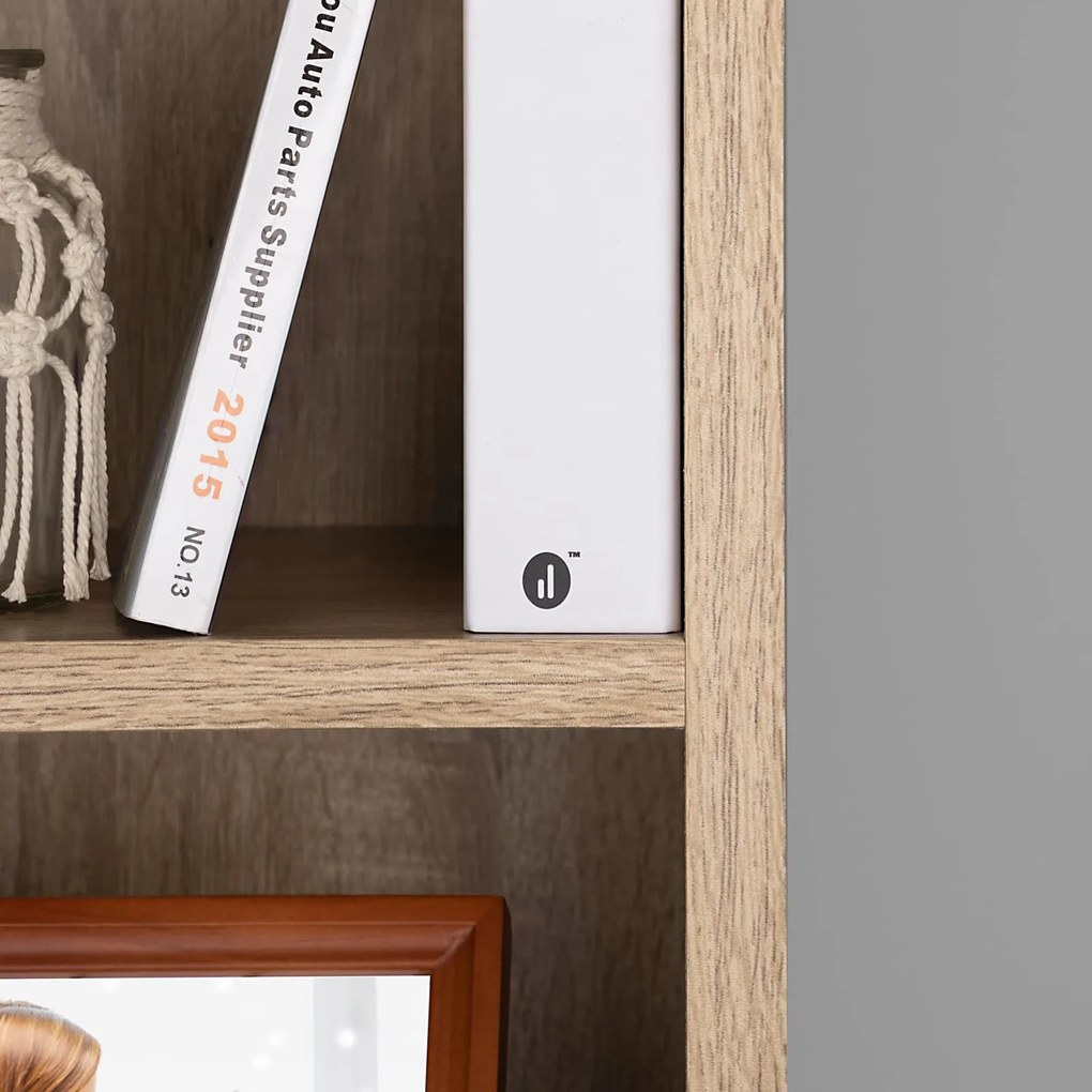 Casaria® Skylar könyvespolc 106x30x30 cm - natúr