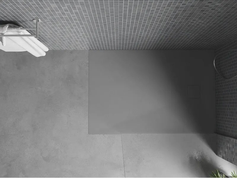 Mexen Bert téglalap alakú SMC zuhanytálca 120 x 90 cm, szürke - 4K619012