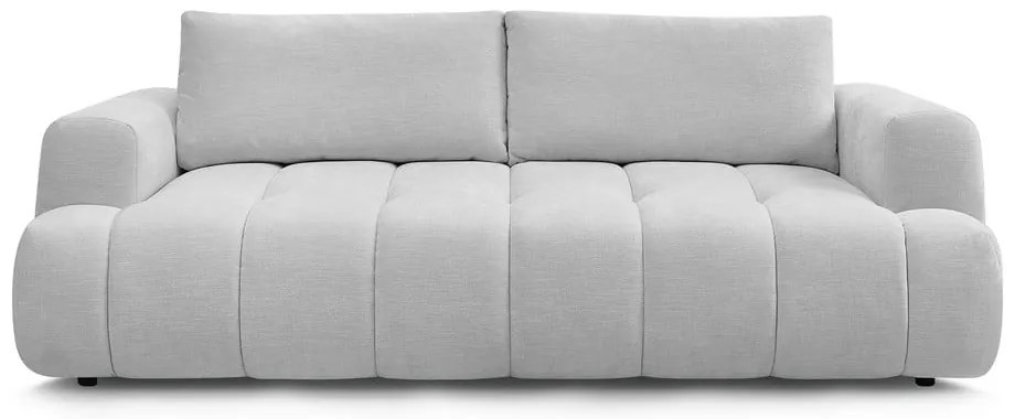 Világosszürke kinyitható-tárolóhelyes kanapé 251 cm Fuji – Bobochic Paris