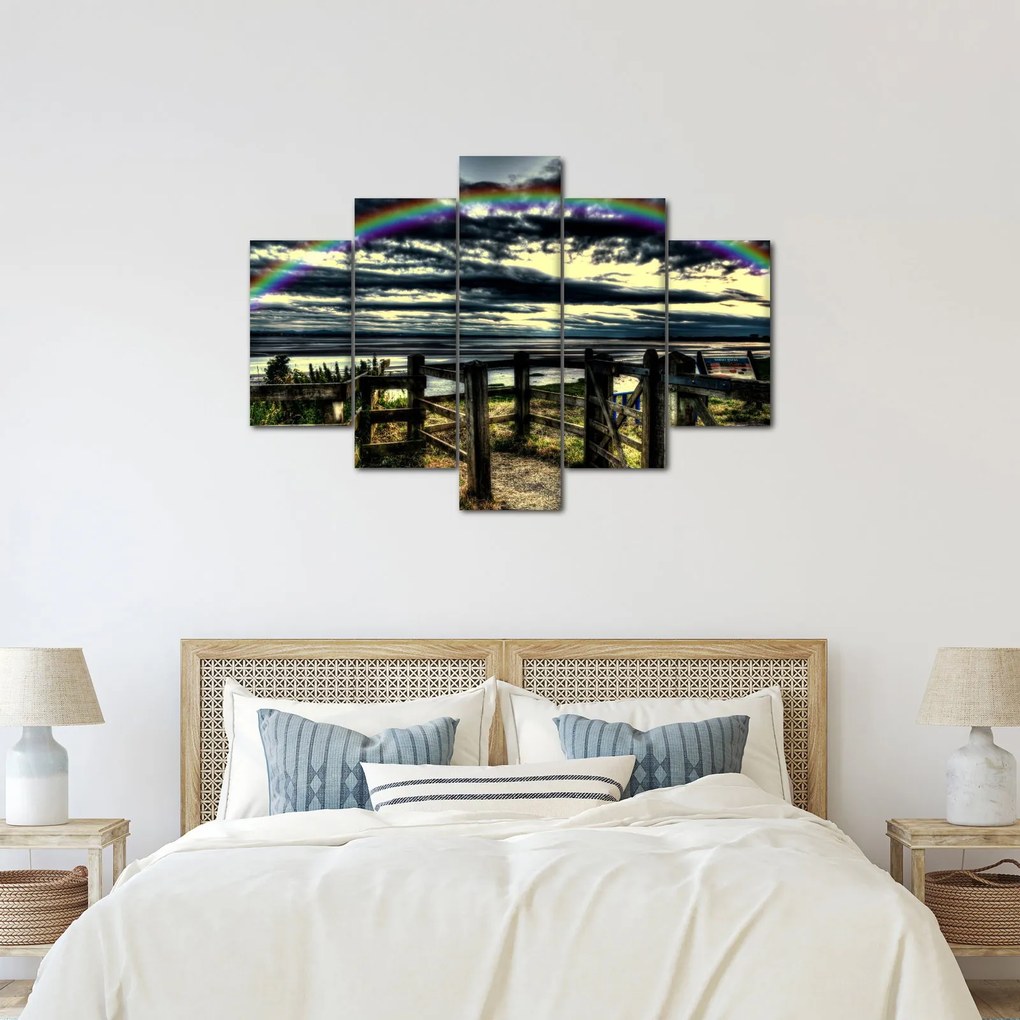 Szivárvány a tenger felett képe (150x105 cm)