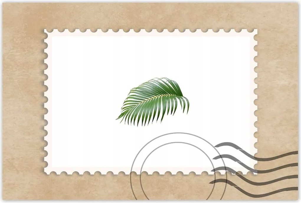 Poszterek 120x80 Zöld levél Minimalizmus