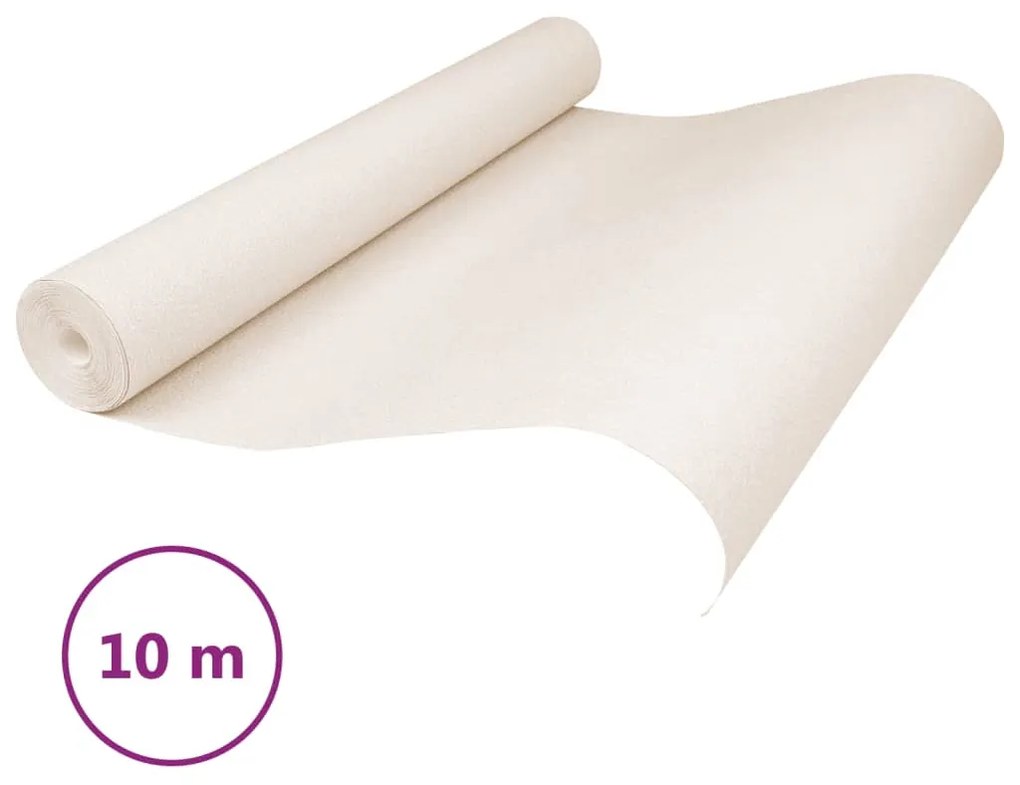 bézs egyszínű nem szőtt 3D tapéta 10 x 0,53 m