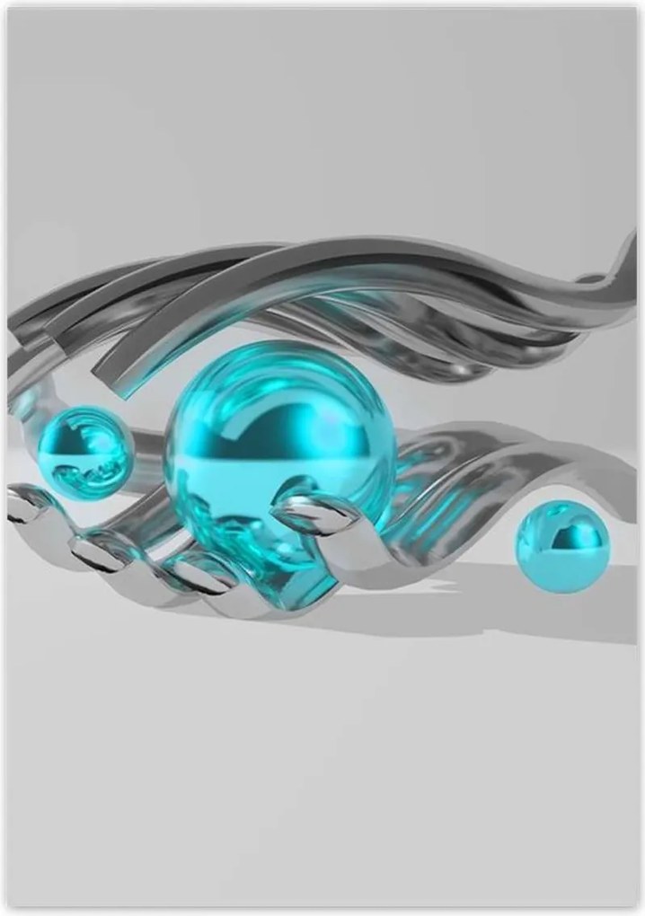 Poszterek 70x100 Kék golyók