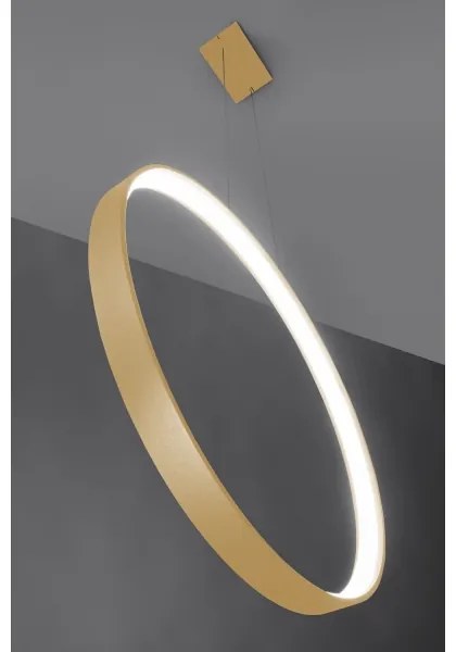 Thoro TH.221 - LED Csillár zsinóron RIO LED/30W/230V CRI95 4000K átm. 55 cm arany