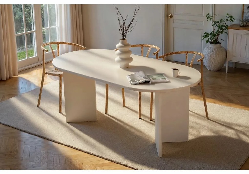 Sablin Wood White étkezőasztal