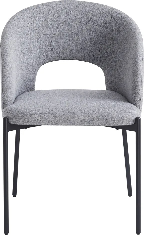Étkezőszék, szürke/fekete, LONKA