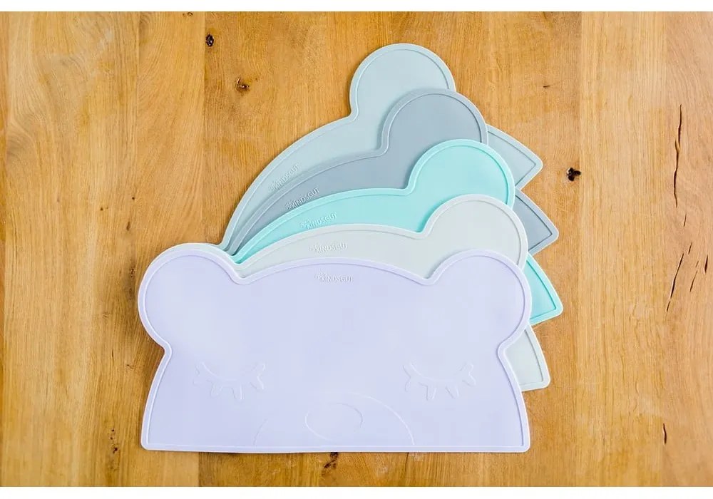 Bear világoskék szilikon tányéralátét, 48 x 25 cm - Kindsgut