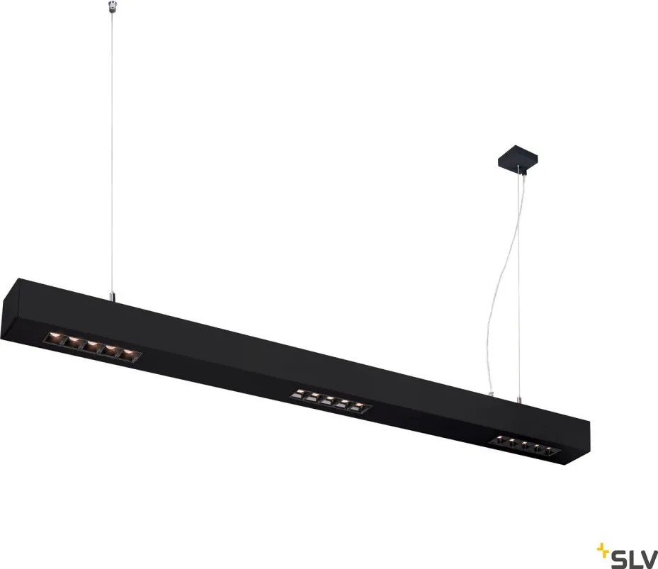 SLV 1000927 Q-LINE Modern Led Függesztett Lámpa Fekete LED IP20