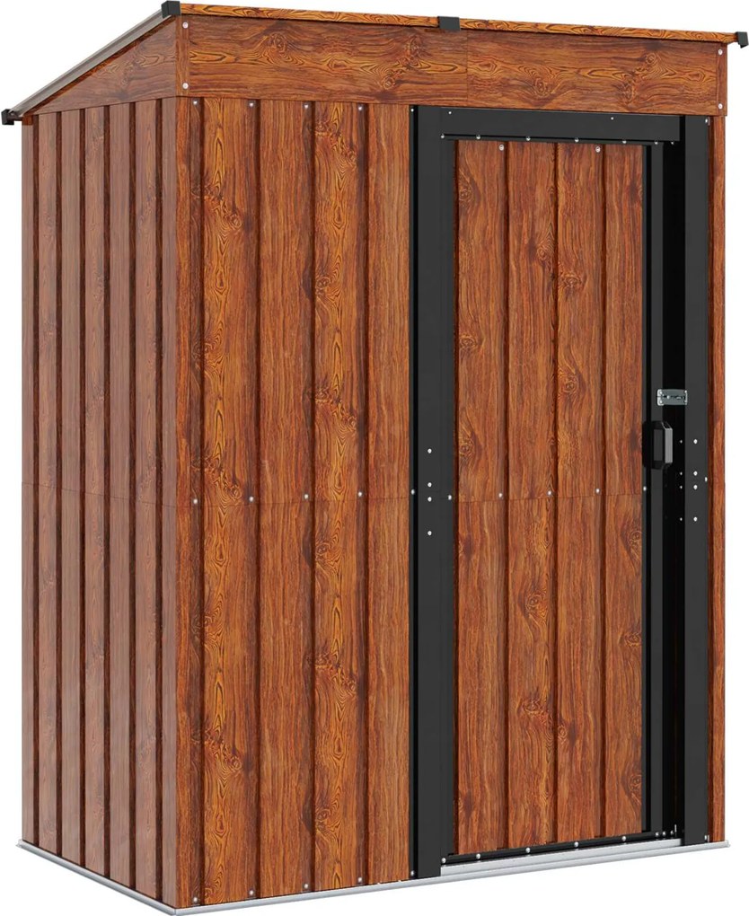 vidaXL Kertiszerszámos házak Barna 137 x 81 x 180 cm Fém