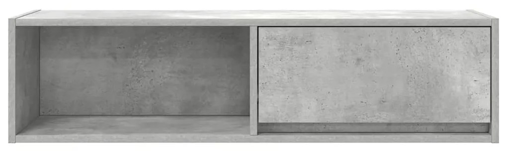 betonszürke szerelt fa TV-szekrény 100x31x25,5cm