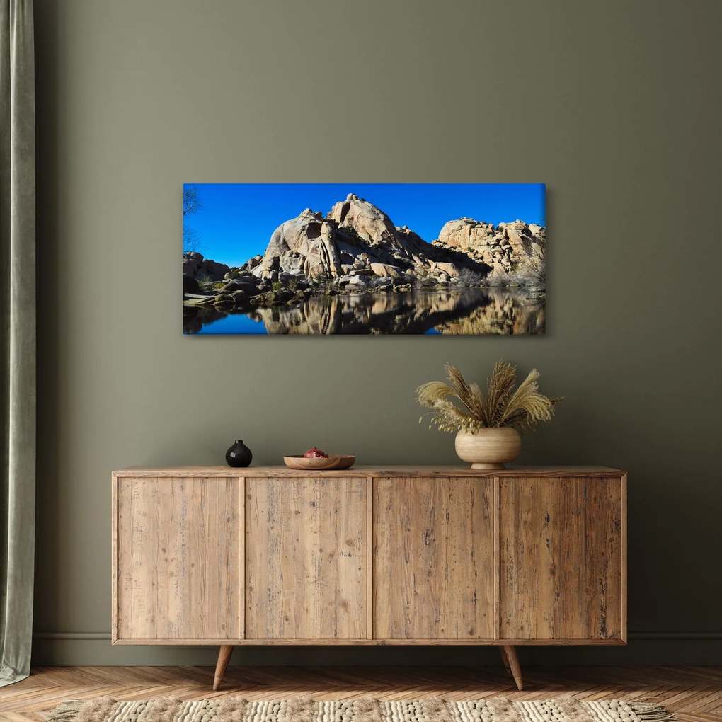 A tükröződő sziklák képe (120x50 cm)