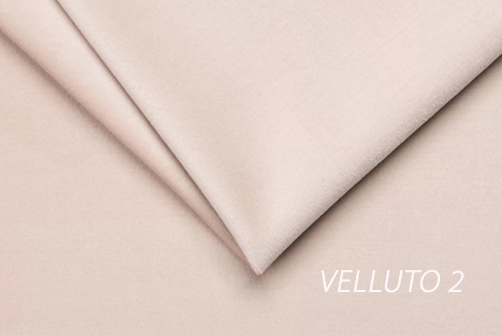 Nicole franciaágy 160x200 tárolóval - bézs Velluto 2 bársony