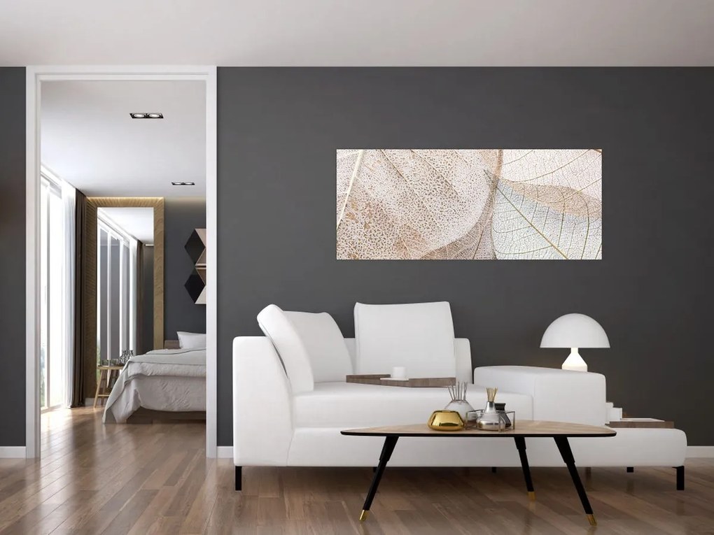 Kép - Bézs levelek (120x50 cm)