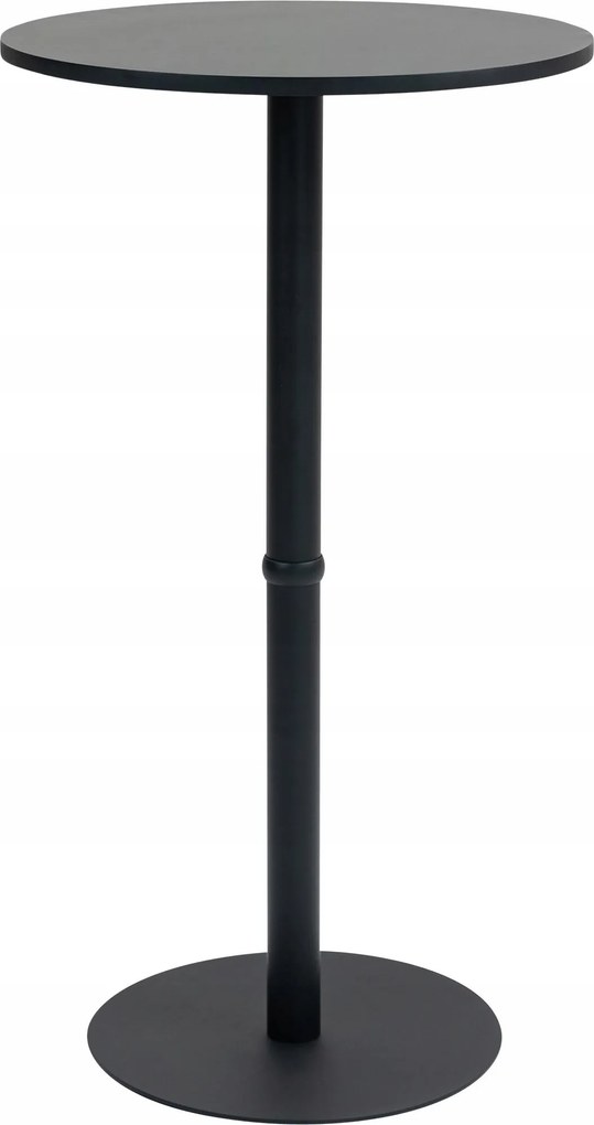 Hereford magas asztal kerek 60 cm fekete