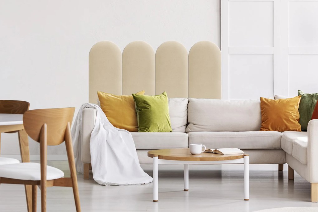 Kárpitozott panel - Íves - 30x100cm Szín: Khaki