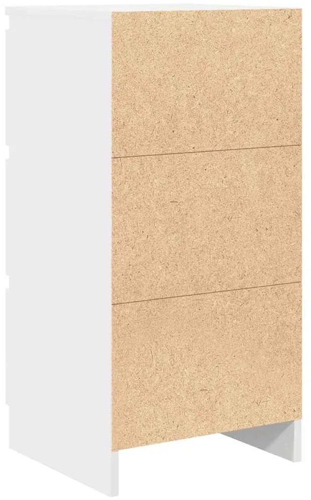 fehér szerelt fa tálalószekrény 37,5x35x76 cm