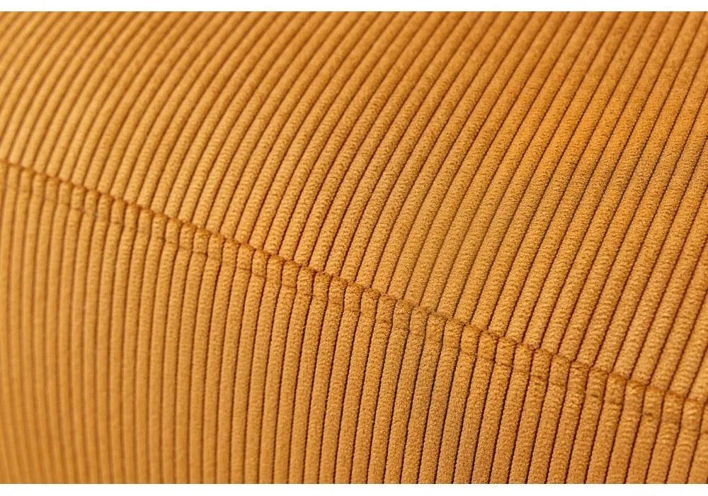 Okkersárga bársony sarokkanapé Enjoy – Bobochic Paris