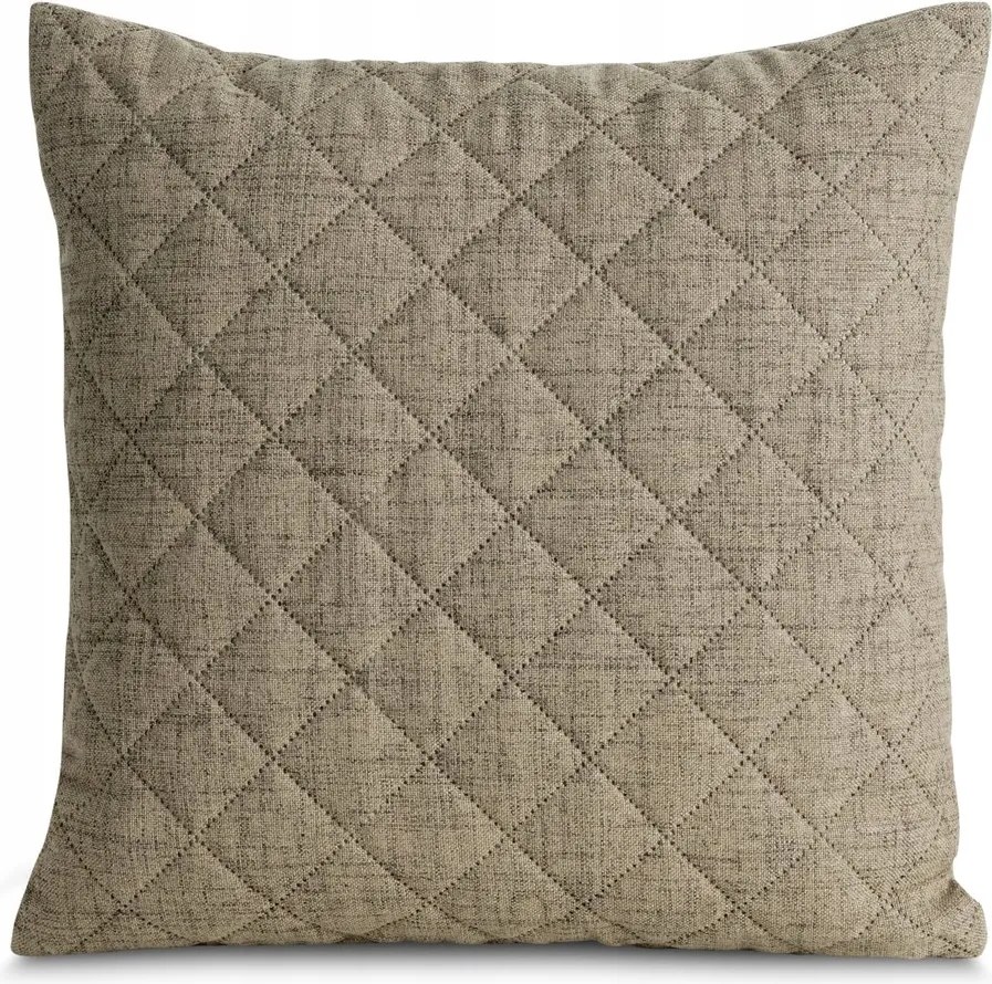 Dekoratív párnahuzat Len 45x45 Eurofirany sötét bézs