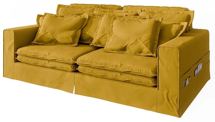 Sárga kanapé 236 cm Nora – Ropez