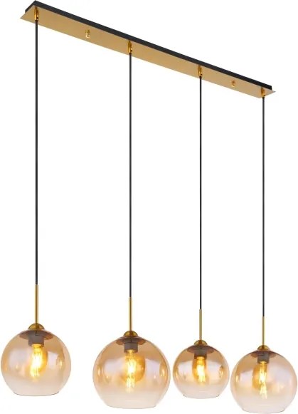 Globo 15788-4H - JAMESSA kábeles csillár 4xE27/60W/230V, sárgaréz