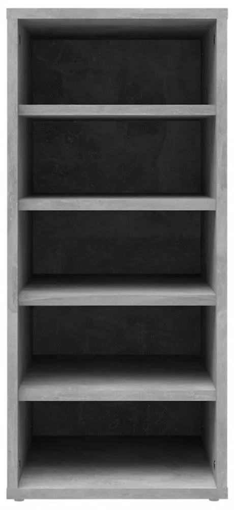 2 db betonszürke szerelt fa cipősszekrény 31,5 x 35 x 70 cm