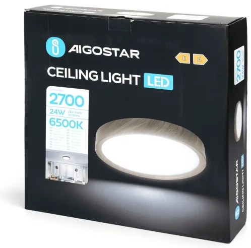Aigostar - LED Mennyezeti lámpa LED/24W/230V 6500K átm. 38,3 cm