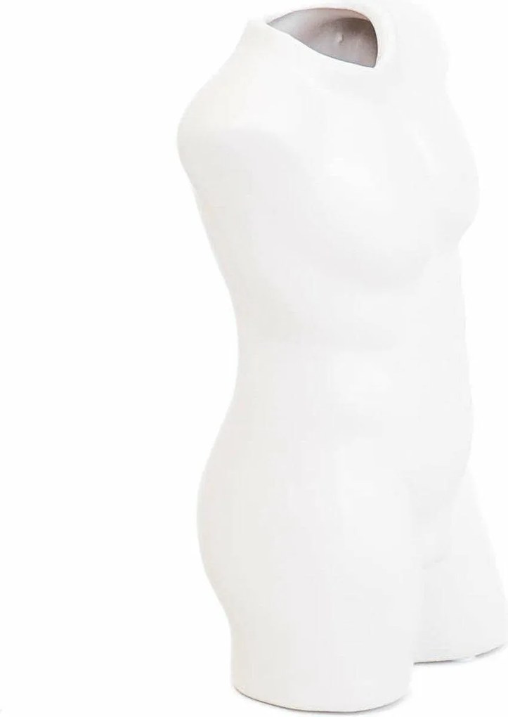 Férfi felsőtest váza Fehér