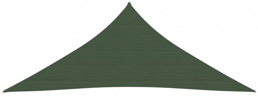 sötétzöld HDPE napvitorla 160 g/m² 5 x 6 x 6 m